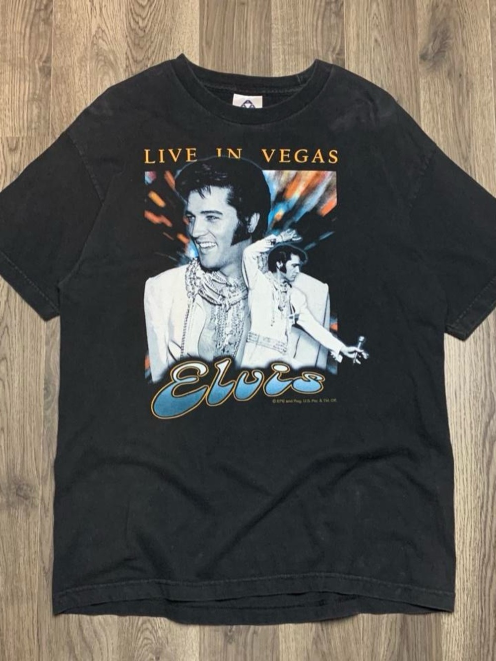 Vintage 2000s Elvis Presley Live In Vegas Shirt